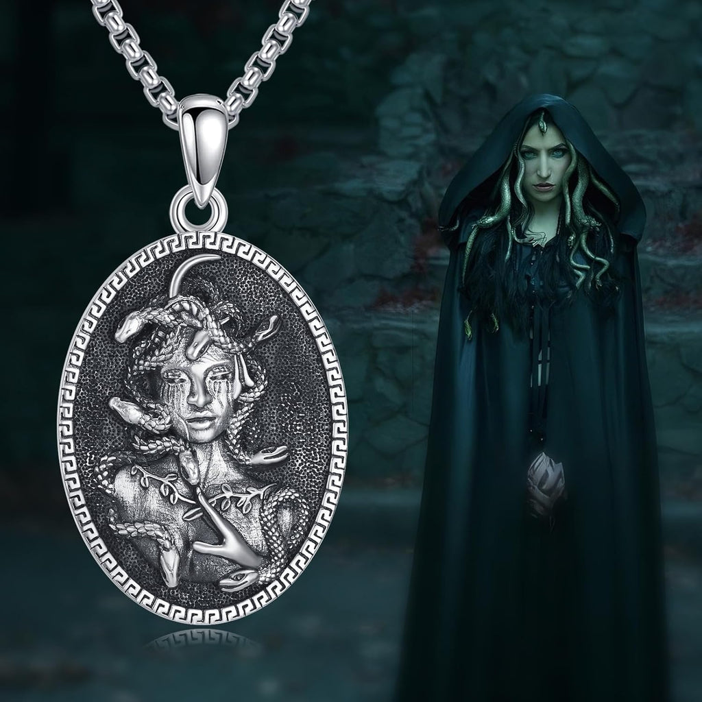 Sterling Silver St Michael/St Christopher/St Barbara/St Jude/St Dymphna/Virgin Mary Necklace Patron Saint Pendant Amulet Medal Religion Jewelry Gifts for Men Women