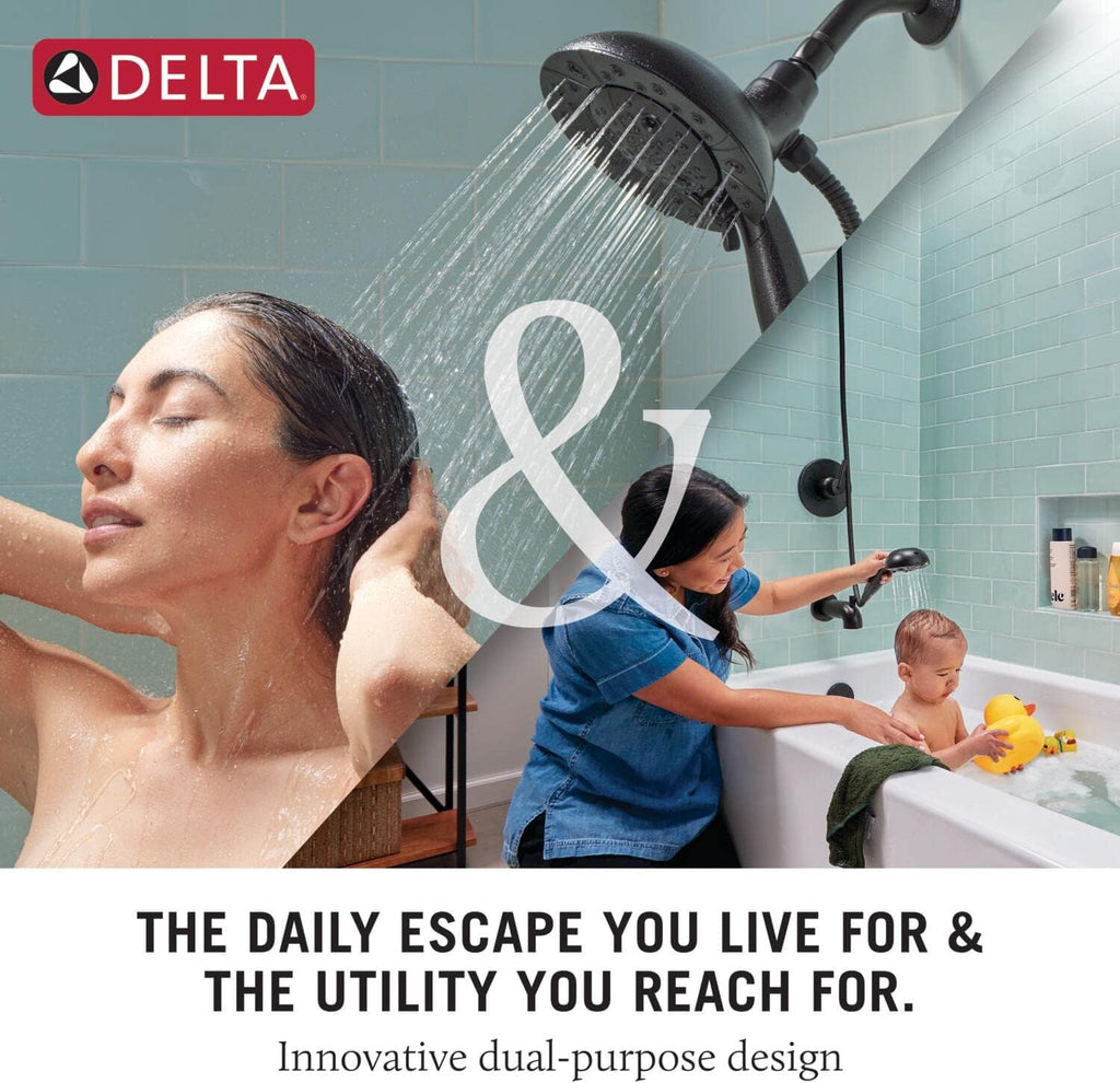 Delta Albion Bathtub Shower Faucet Set in Gold 1.75 GPM, T144855-CZ-I
