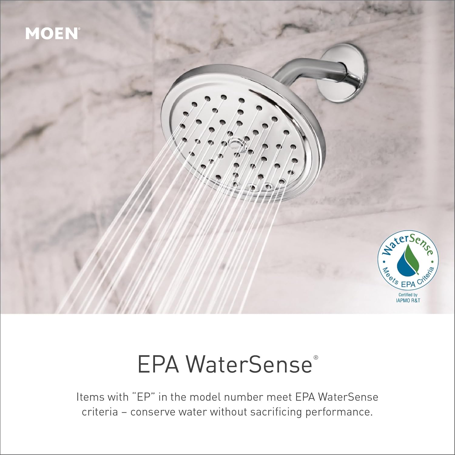 Moen Chrome Eco-Performance Detachable Handheld Showerhead with 69-Inch-Long Hose Featuring 24-Inch Slide Bar, 3668EP