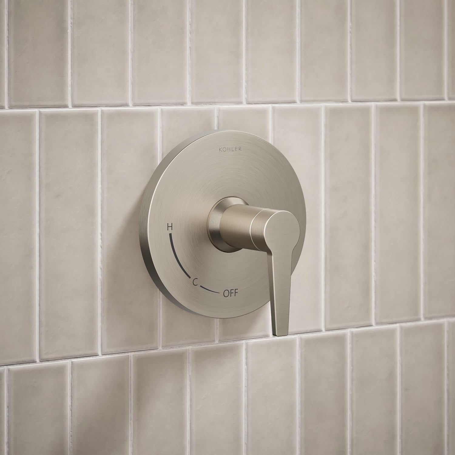Kohler K-TS97077-4Y-BN Pitch Rite-Temp Shower Trim Kit, 2.5 GPM, Vibrant Brushed Nickel