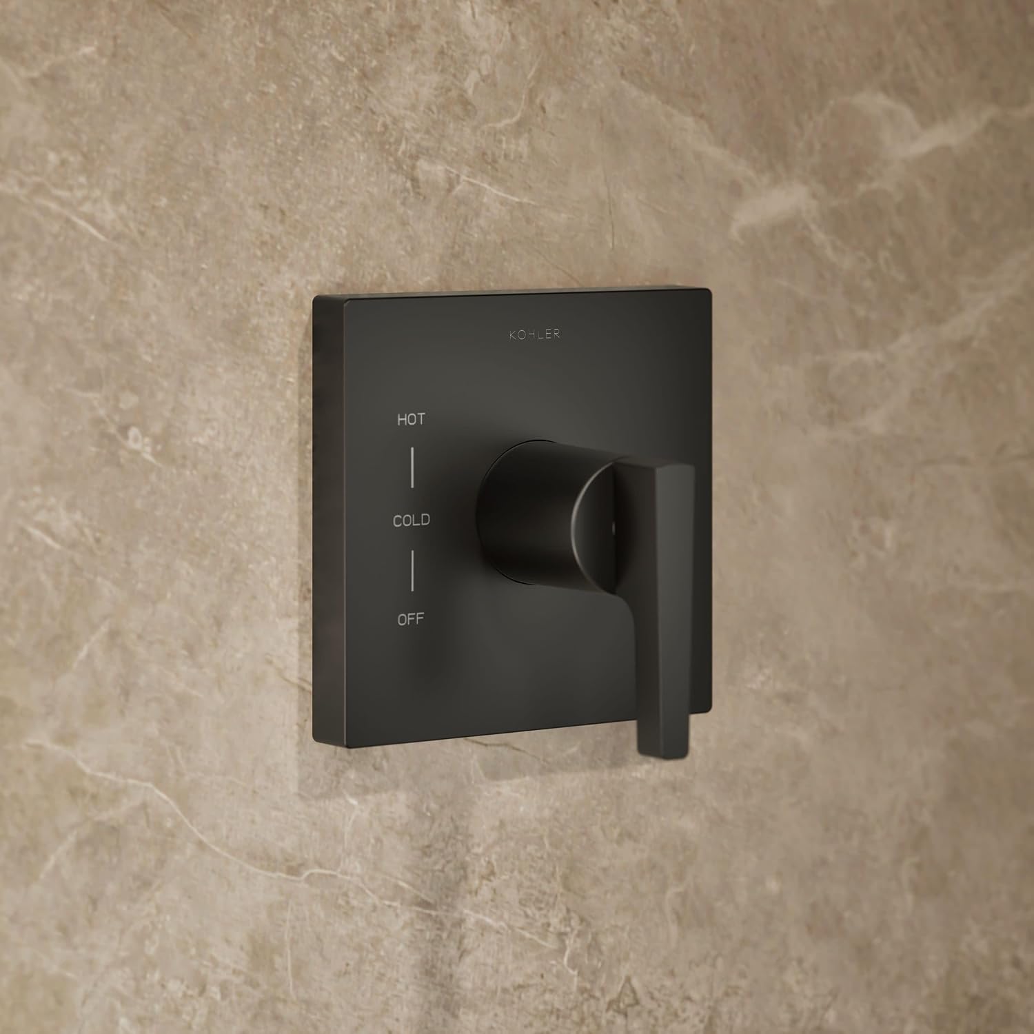 KOHLER TS99764-4-BL Honesty Rite-Temp shower trim with 2.5 gpm showerhead and lever handle, Matte Black