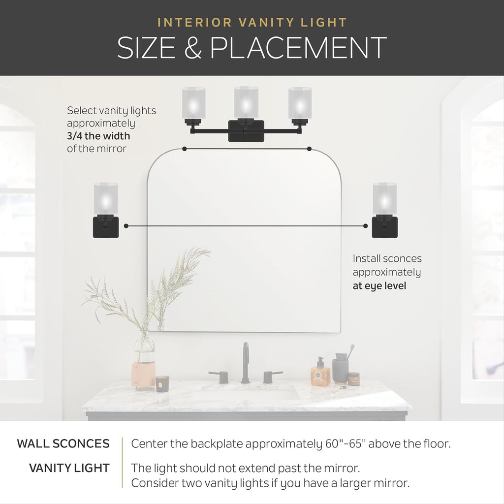 Kichler Tully 24' Vanity Light in Chrome, 3-Light Modern Bathroom Light with Satin Etched Cased Opal Glass, (24' W x 6.5' H), 45151CH