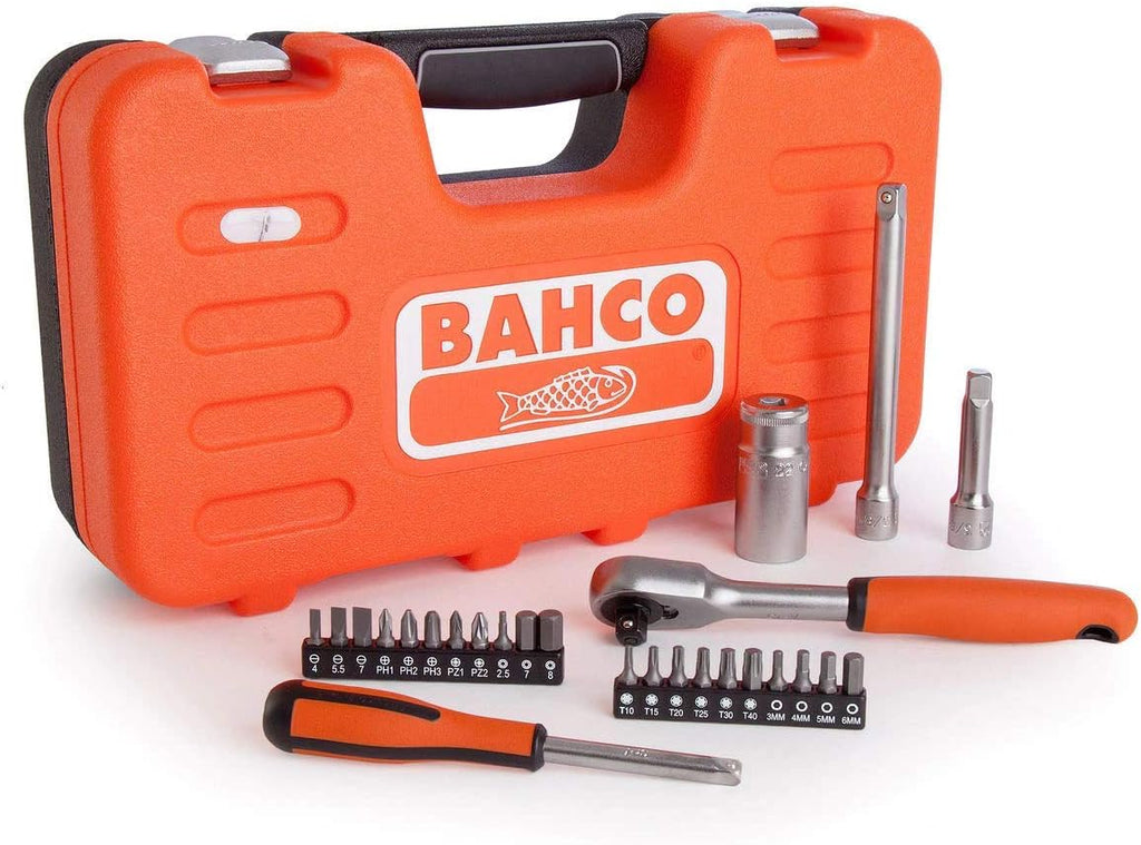 Bahco S330L Socket Set of 53 Metric 3/8in Deep Drive + 1/4in Accessories