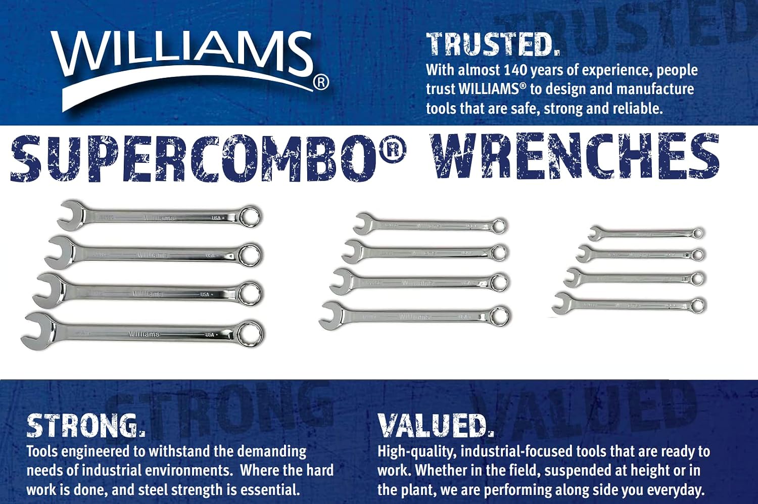 Williams MWS-18A 18-Piece Super Combo Wrench Set