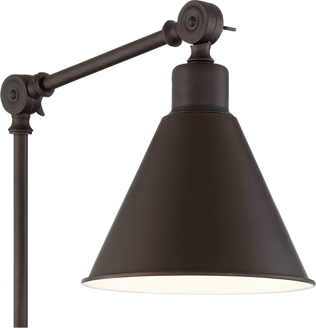 360 Lighting Wray Modern Industrial Vertical Adjustable Swing Arm Plug in Wall Lights Set of 2 Lamps Dark Bronze Light Fixture Up Down Sconce Bedroom Bedside House Reading Living Room Hallway