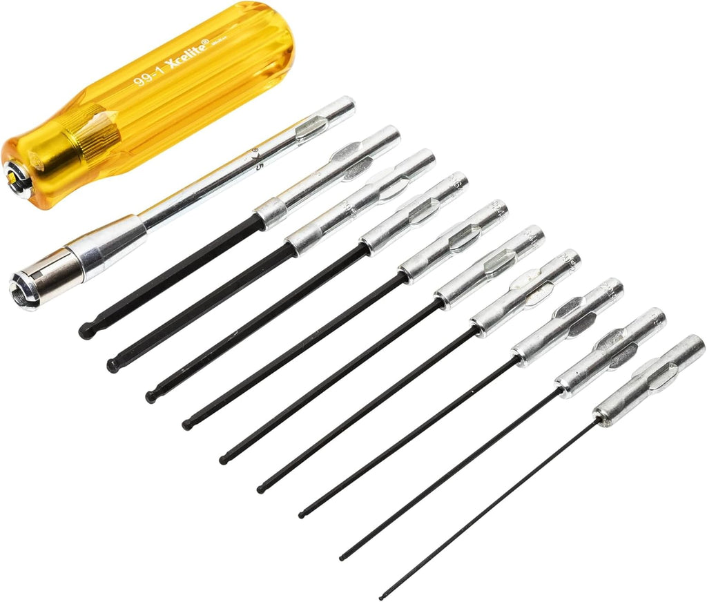 Weller Xcelite 11 Pieces Ballpoint Allen® Hex Socket Type Screwdriver Set - Inch Sizes | 99PS40BPN