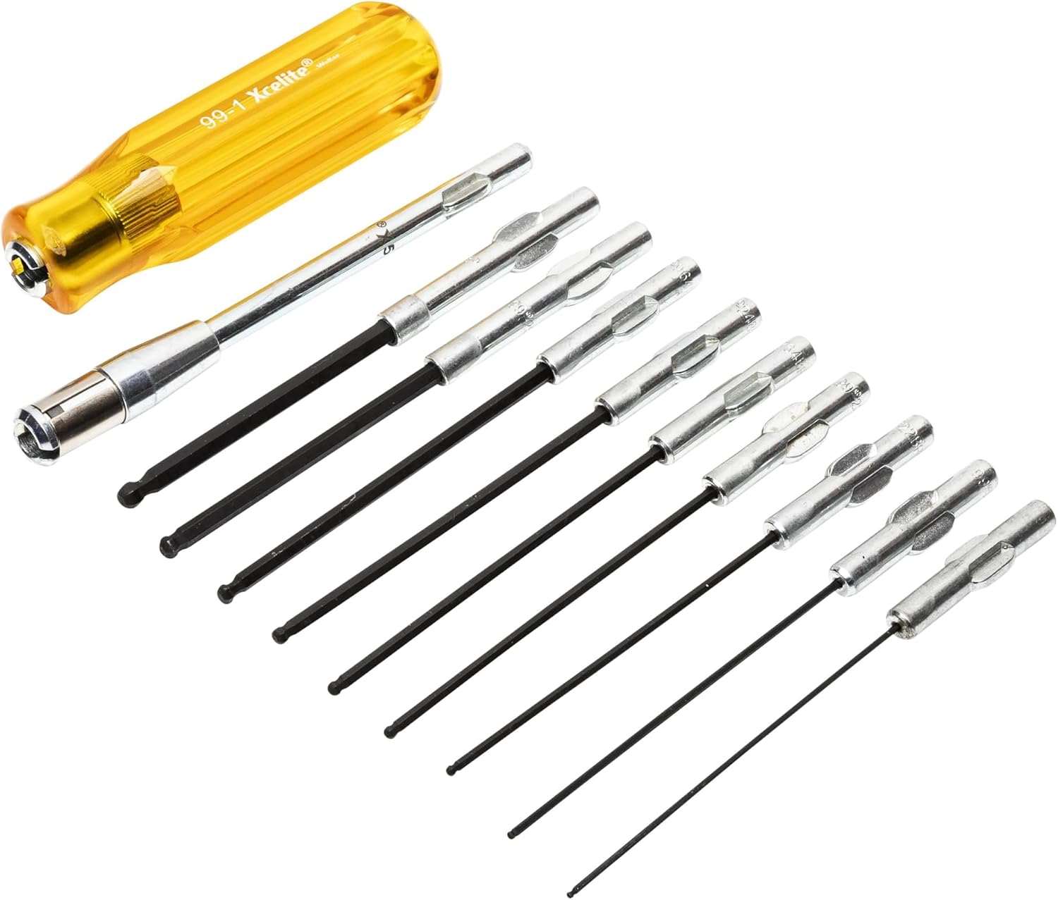 Weller Xcelite 11 Pieces Ballpoint Allen® Hex Socket Type Screwdriver Set - Inch Sizes | 99PS40BPN