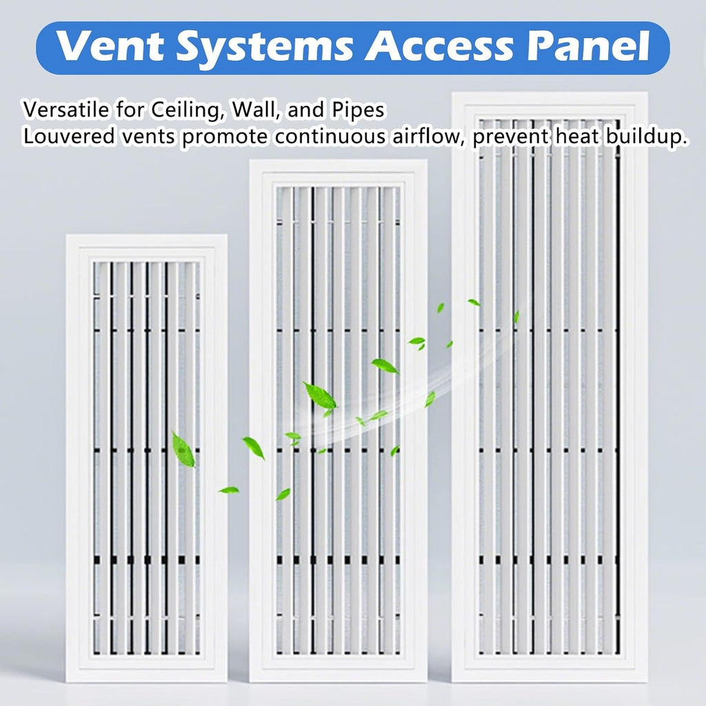 Ceiling Wall Vent Access Panel for 8x8 10x10 12x12 14x14 16x16 24x24 30x30 40x40 Drywall Opening, White ABS Plastic Hole Cover Access Doors with Snap-on Switch, Laundry Shoot Door(24x30inch)