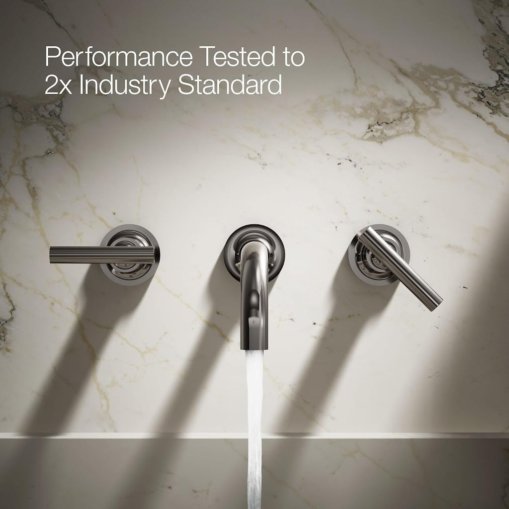 Kohler K-T14414-4-CP Purist Wall Mount 9' Bathroom Faucet Trim with Lever Handle