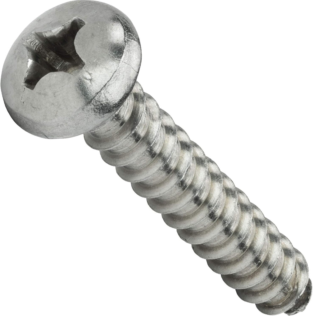 #10 x 2-1/2' - Sheet Metal Screws Self Tapping Pan Head Stainless Steel 500 Pcs self Tapping Screws Metal B2B
