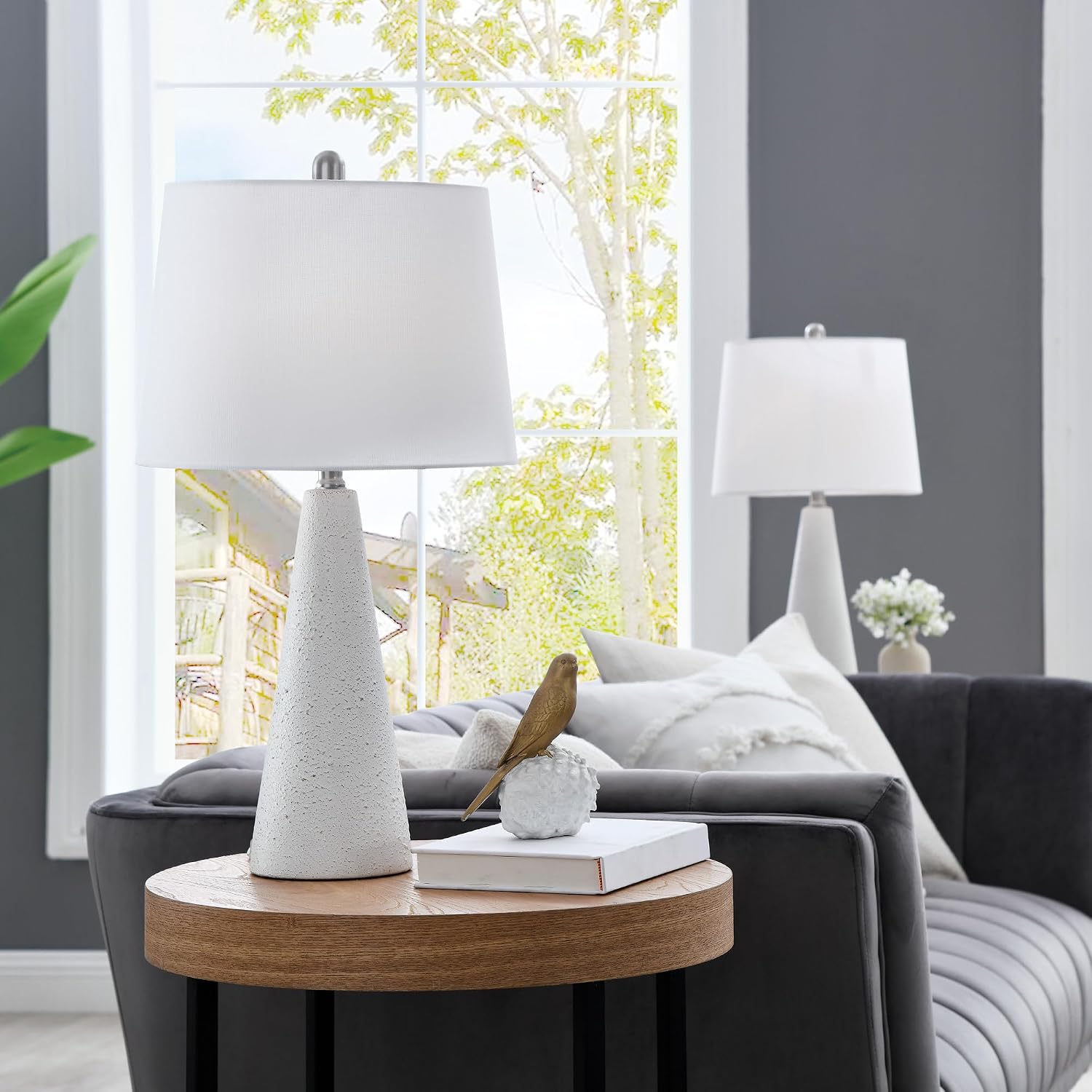 Lite Source Pillan 24 1/4' Blue Ceramic Table Lamps Set of 2