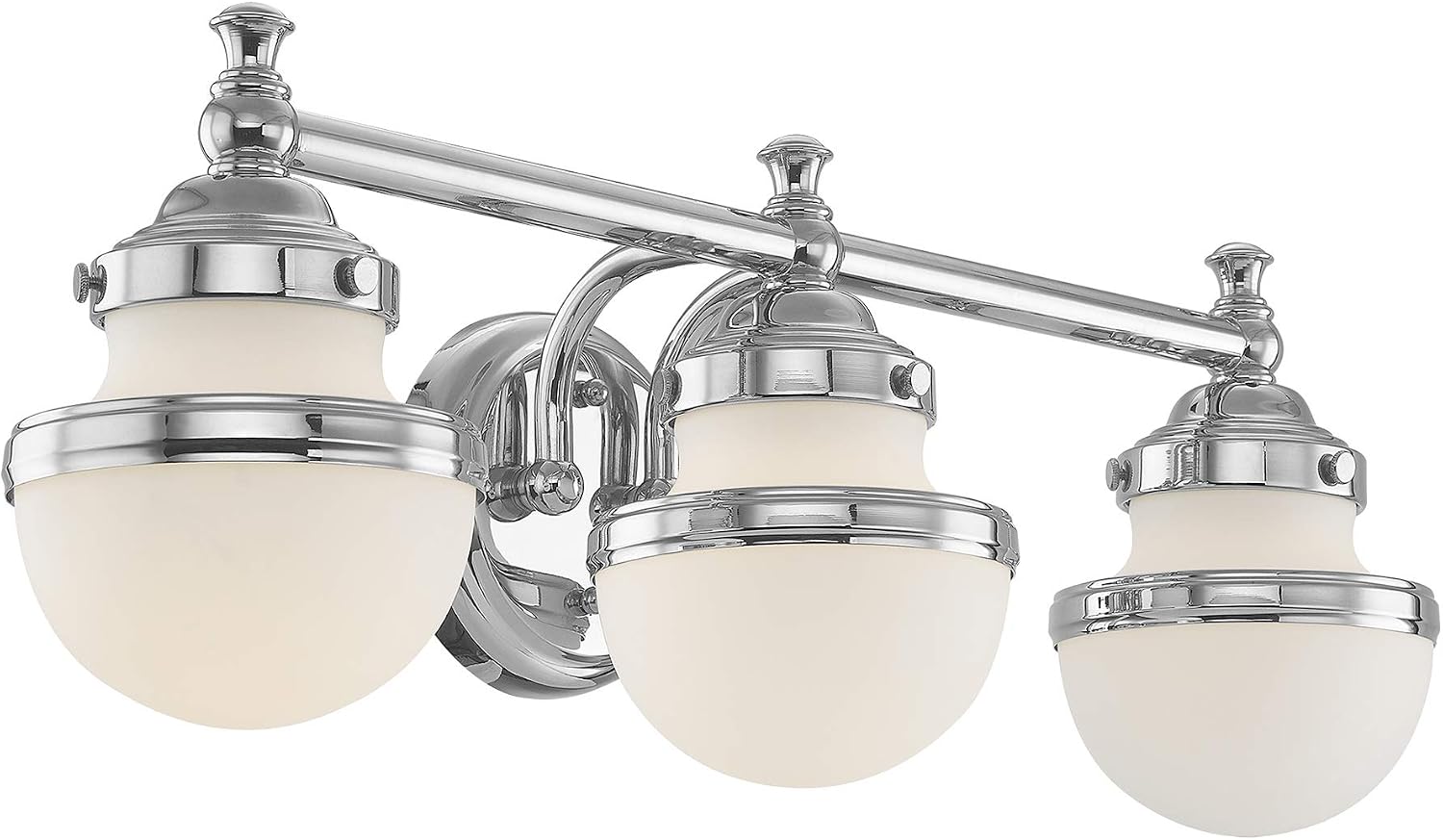 Livex Lighting 5713-05 Oldwick 3 Polished Chrome Bath Light, 24 x 7.25 x 8.25