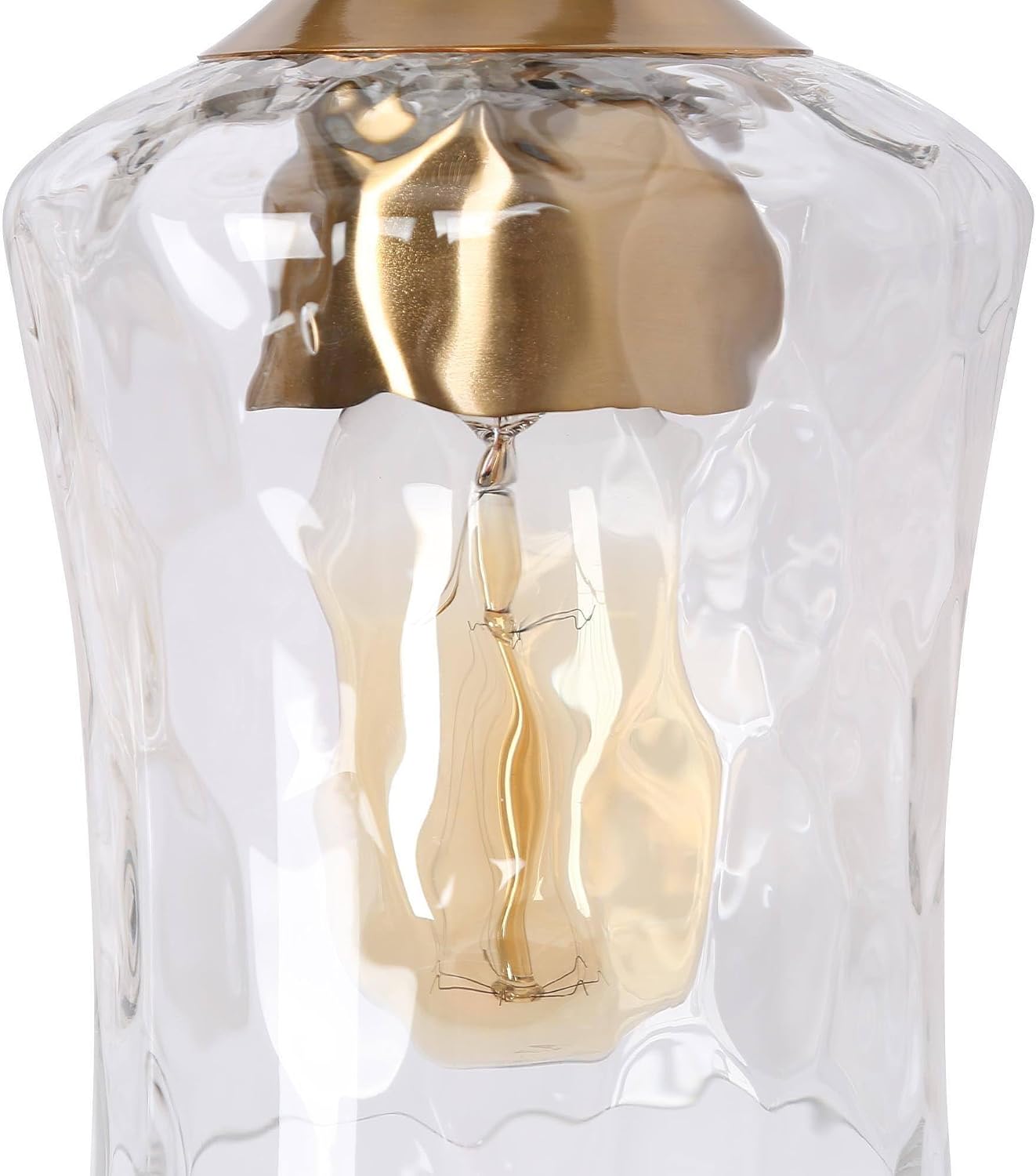 KSANA 28' Large Bathroom Vanity Lights, 4 Light Mid-Century Modern Vanity Light with Textured Glass Shade Black and Electroplated Brass Bathroom Light Fixtures for Hallway, Entryway