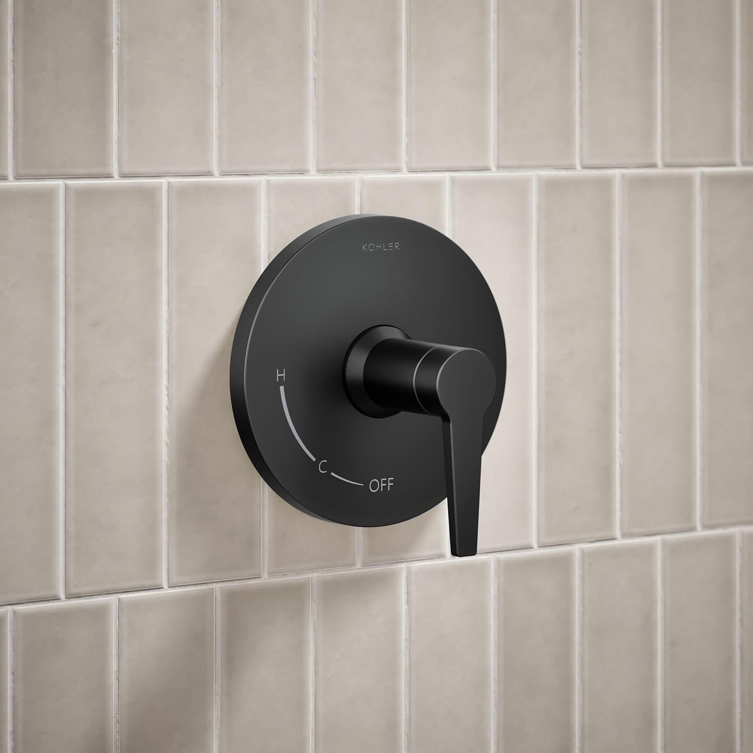 Kohler K-TS97077-4Y-BL Pitch Rite-Temp Shower Trim Kit, 2.5 GPM, Matte Black