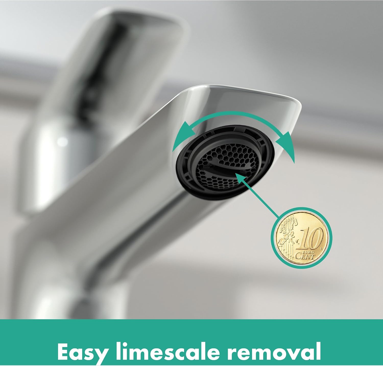 hansgrohe Logis Fine Single-Handle 1-Hole Bathroom Sink Faucet in Brushed Nickel, 71253821