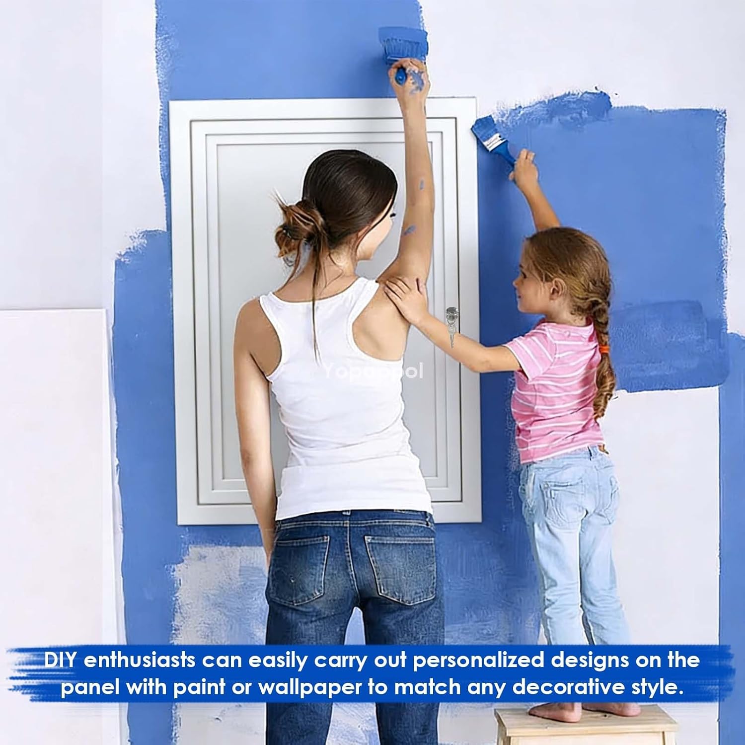 Access Panel with Latch - White Aluminum Door for Drywall, HVAC, Plumbing & Electrical Service - Heavy Duty Wall/Ceiling Cover Plate(30x48in/76x122cm)