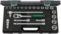 Stahlwille 96031480 1/2' Hex Socket Set, 10mm to 32mm, Includes Ratchet 22 Pieces, Stored in ABS Plastic Case, Ideal for Heavy-Duty Applications, Strong & Precise, Made in Germany