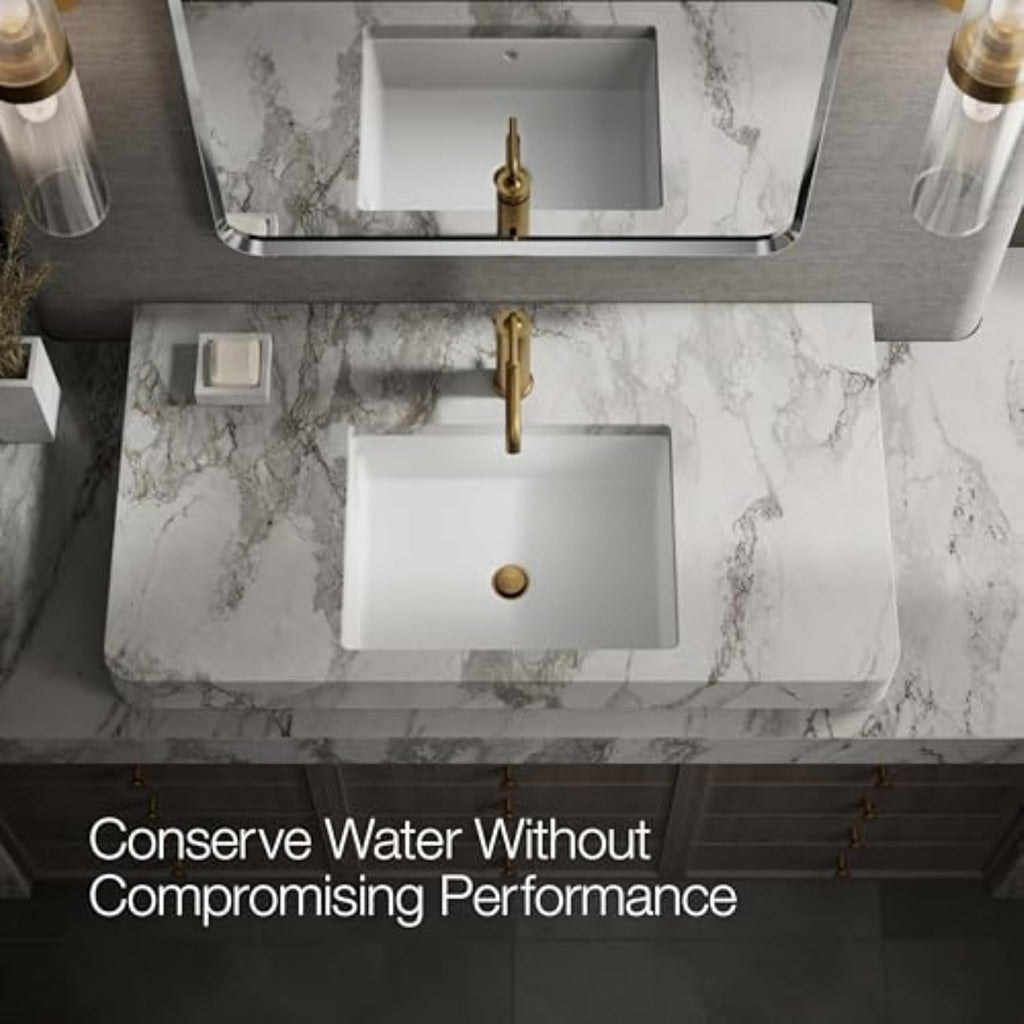 Kohler 14402-4A-2MB Purist® Single-Handle Bathroom Sink Faucet with Straight Lever Handle, 1.2 gpm, Vibrant Brushed Moderne Brass