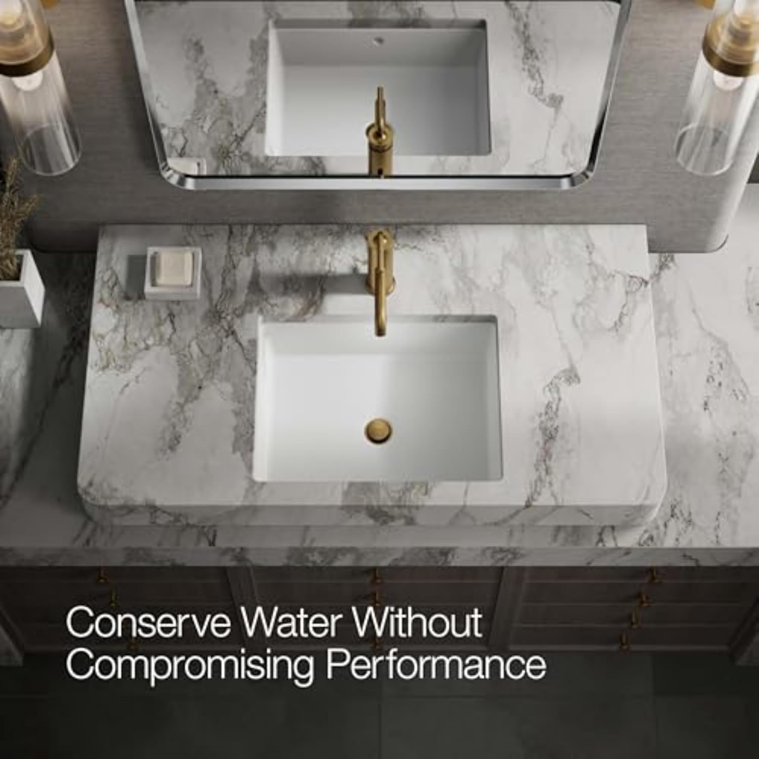 Kohler 14402-4A-2MB Purist® Single-Handle Bathroom Sink Faucet with Straight Lever Handle, 1.2 gpm, Vibrant Brushed Moderne Brass