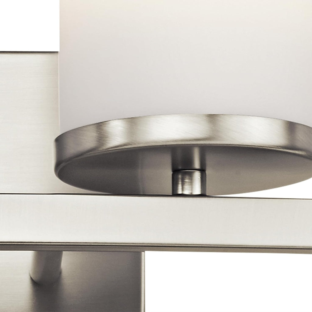 KICHLER Crosby 31' 4 Light Vanity Light Satin Etched Cased Opal Brushed Nickel