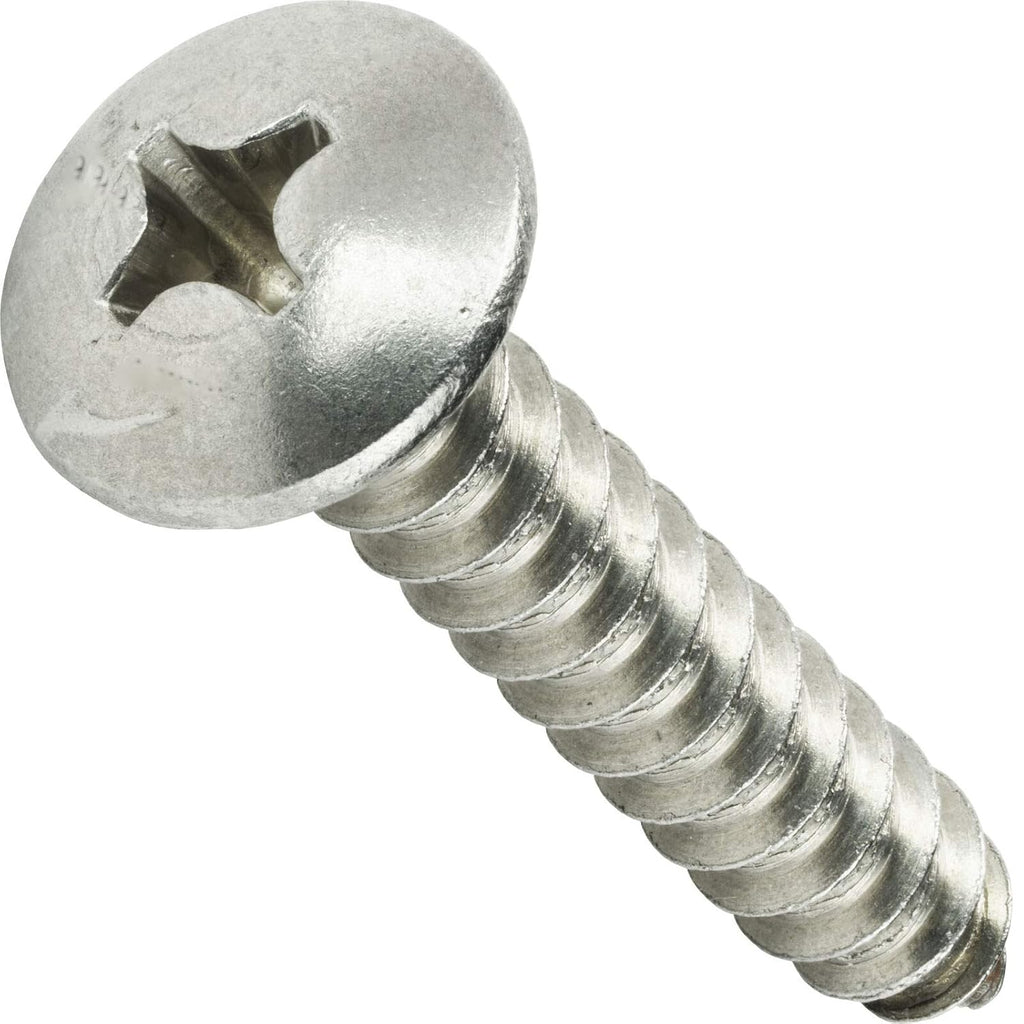 #10 x 1' - Sheet Metal Screws Truss Head Phillips Stainless Steel 500 Pcs self Tapping Screws Metal B2B