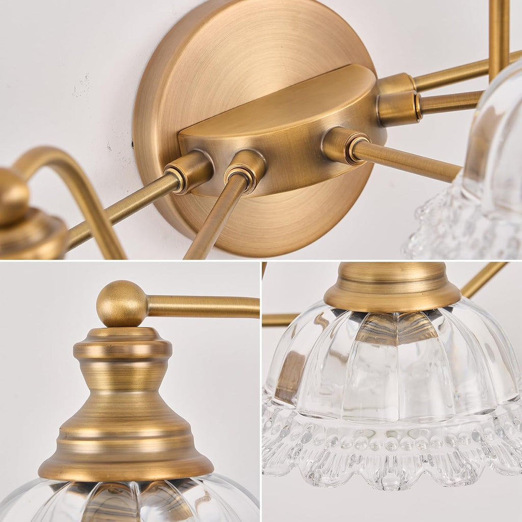 XIEDUN Vintage Brass 5 Light Vanity Light Bathroom Light