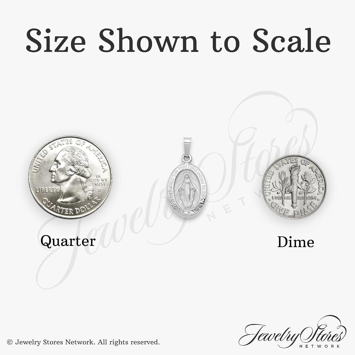 14k Gold Virgin Mary Miraculous Medal Pendant - Oval Mother Mary Necklace Charm with Sacred Words - Handcrafted Religious Jewelry Made in USA - Traditional Catholic Design