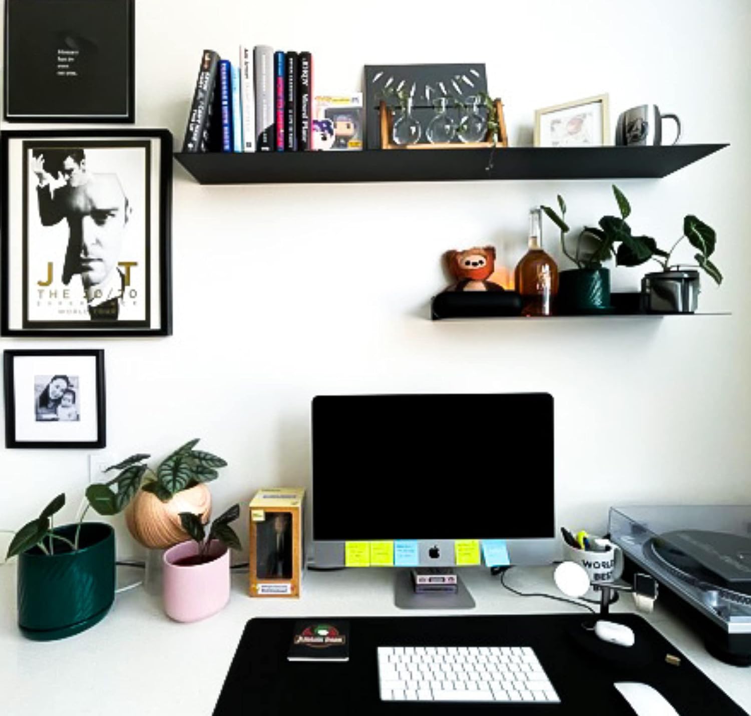 Made in the USA - 36 Inch Linear Floating Shelf - Forged Raw Steel - Industrial Heavy Duty Metal Wall Mounted Modern Rustic Shelf (36-inch x 12-inch Black)