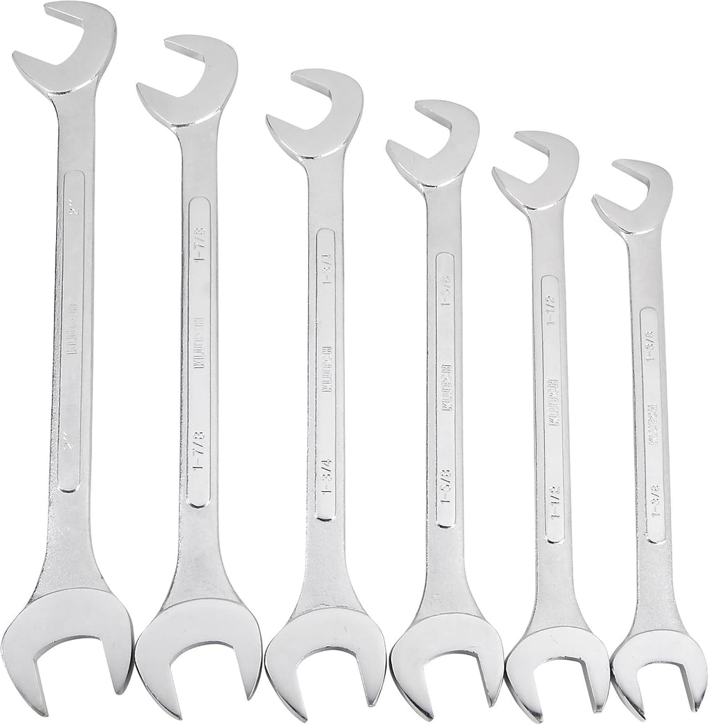 Klutch Jumbo SAE Angle Wrench Set - 6-Pc.