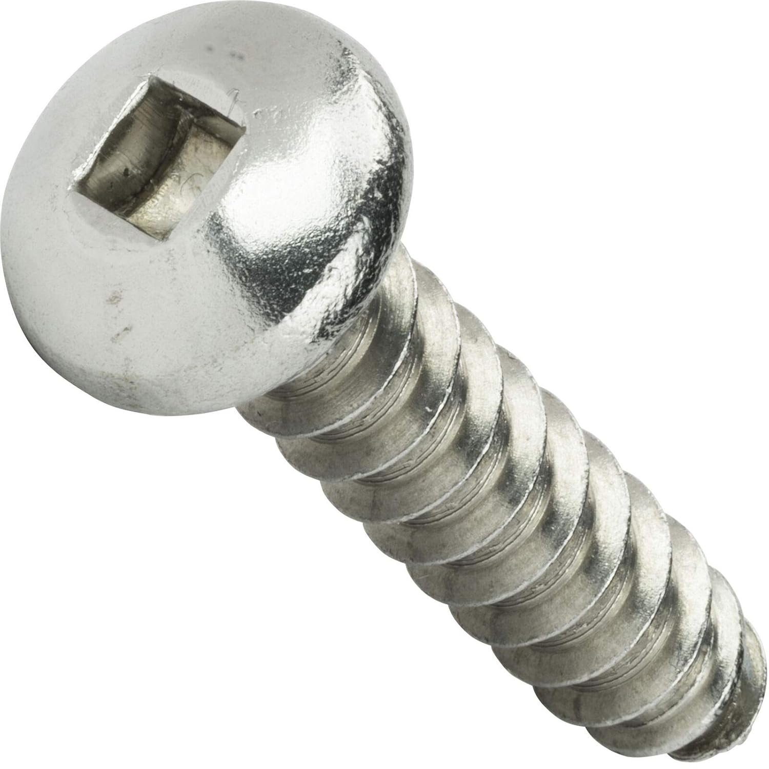 #10 x 1' - Square Drive Screws Self Tapping Pan Sheet Metal Stainless 500 Pcs self Tapping Screws Metal B2B