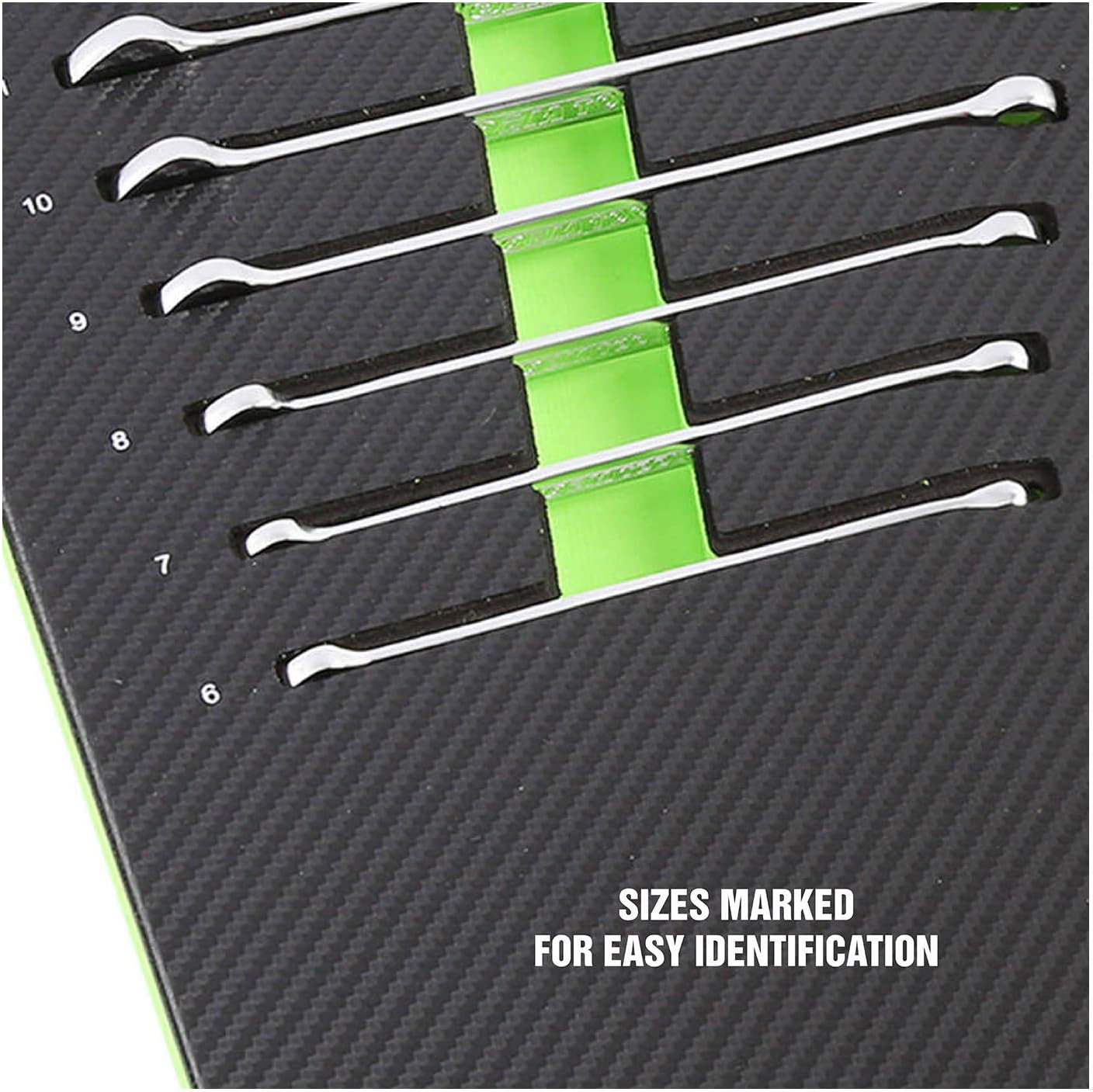 OEMTOOLS 23994 16PC Combo Wrench Set, Metric Wrench Set 6mm-22mm, Posi Grip Wrenches, Heat Treated Steel, Foam EVA Tray