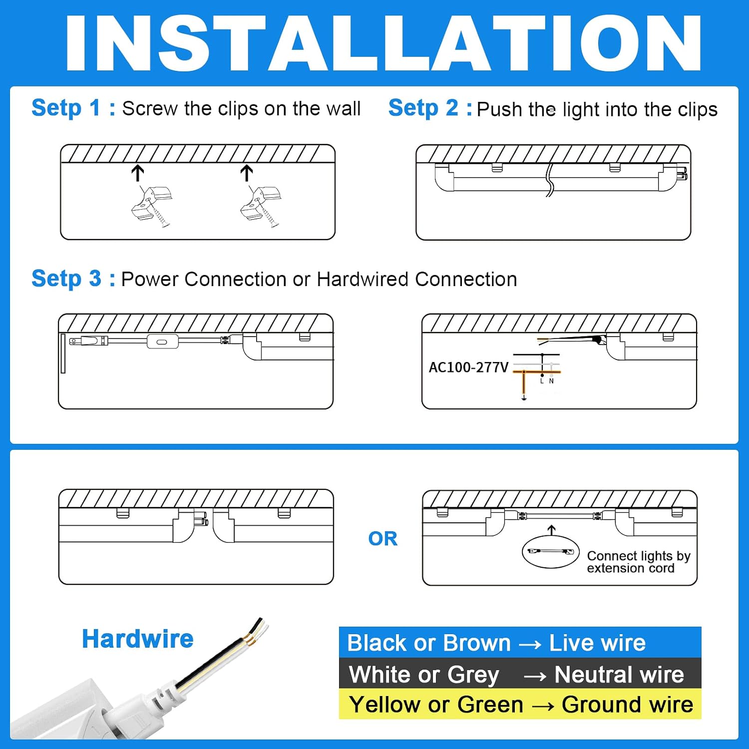 SHOPLED (12-Pack 4FT LED Shop Light, 45W 6300LM 6000K Cool White, Linkable V-Shape T8 LED Tube Lights Fixtures, 4 Foot Shop Lights for Garage Workshop Warehouse, Plug and Play, ETL Listed