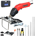 NLBFOU Hot Knife Cutting Tool Kit for Grooving/Sculpture/Cutting Air Cooled 200W (5 Blades) Pro Slotter Cutter Electric Hot Knife Foam Cutter for EPP, EPS, XPS, EVA, EPE, KT Board, Sponge