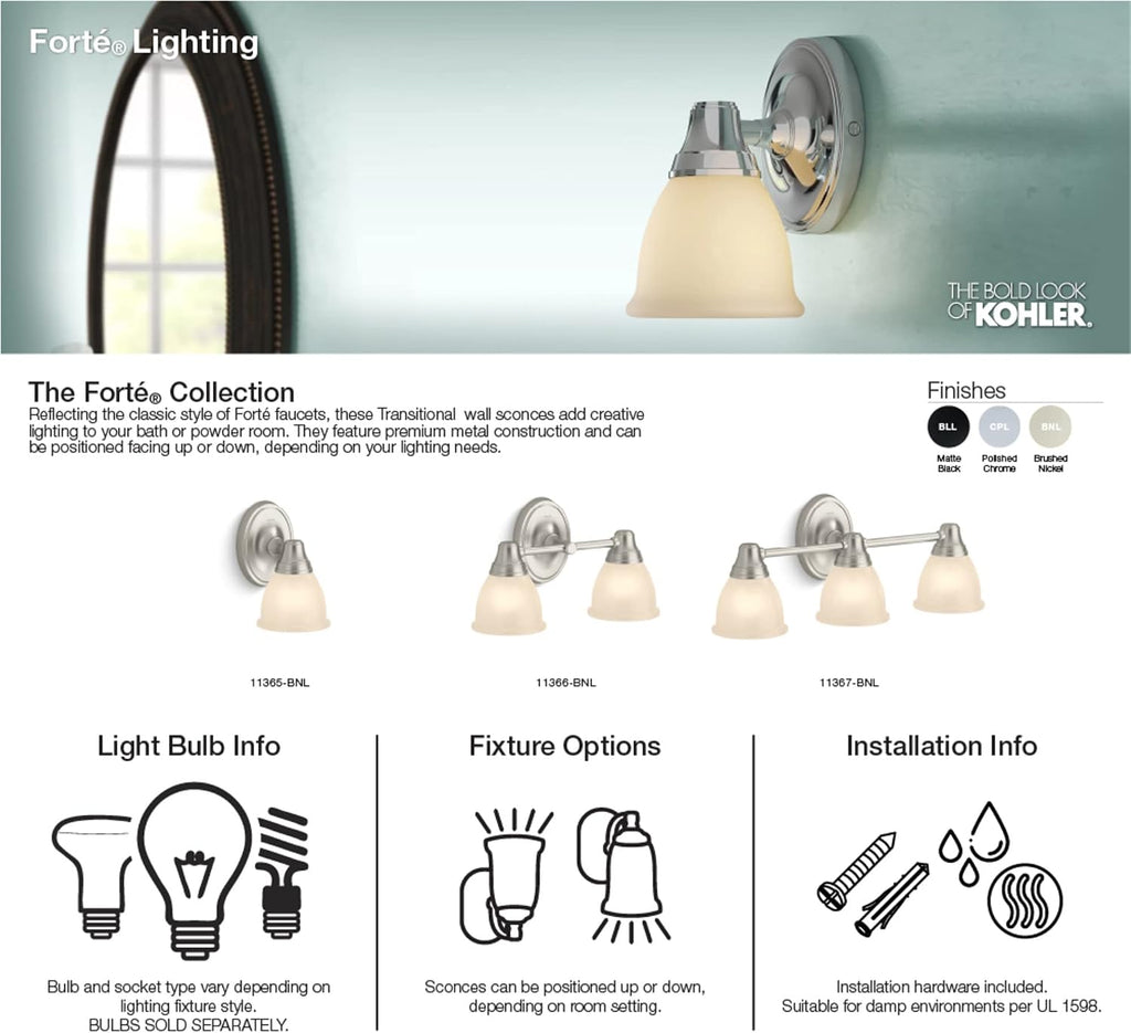 KOHLER FORTɮ TRIPLE SCONCE