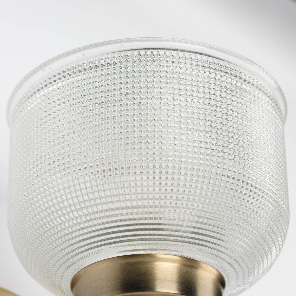 Archie Collection 2-Light Clear Double Prismatic Glass Coastal Bath Vanity Light Polished Chrome