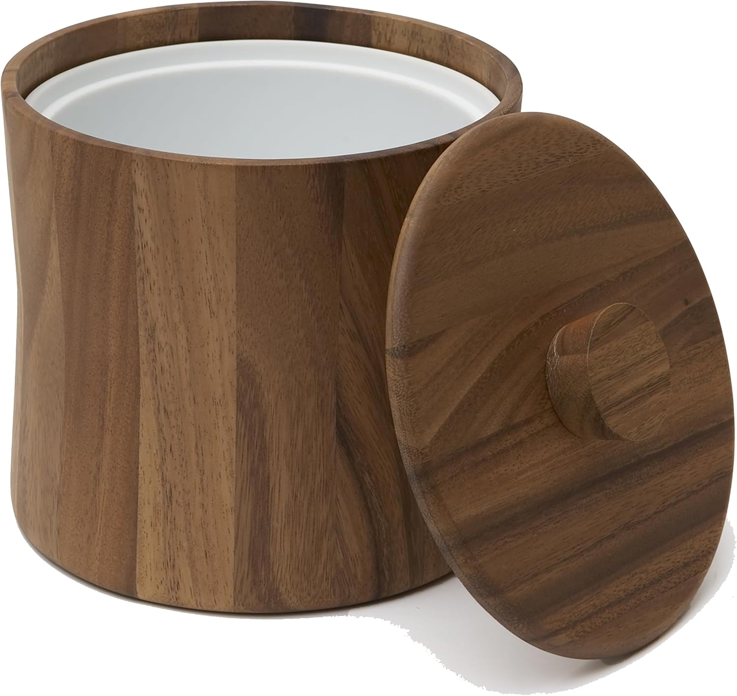 Woodard & Charles Acacia Wood Ice Bucket - 3 Quarts, 8' x 8 1/2' - ★★Pack of 4★★