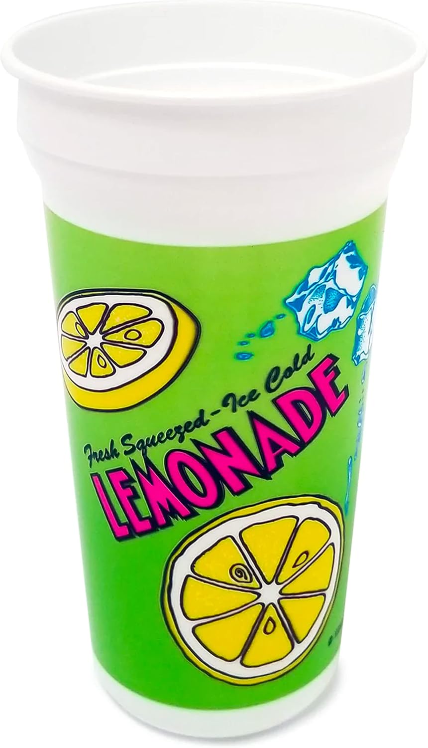 Popcorn Supply Company Gold Medal Lemonade Cup, 32-oz. Double-Poly Plastic with Lid and Straw (200/CS)
