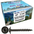 Round Washer Head 7 x 1-1/4' Brown - Full Box ~4000 Screws