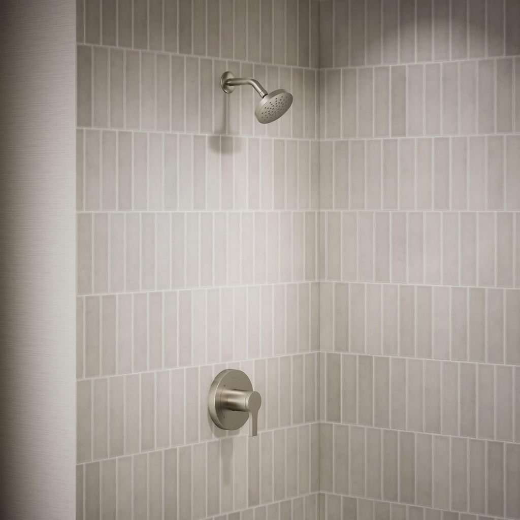 KOHLER TS35321-4G-BN, Elate Rite-Temp Shower Trim with Single Function 1.75 GPM Showerhead, Vibrant Brushed Nickel, Stylish Shower Upgrade, High Performance