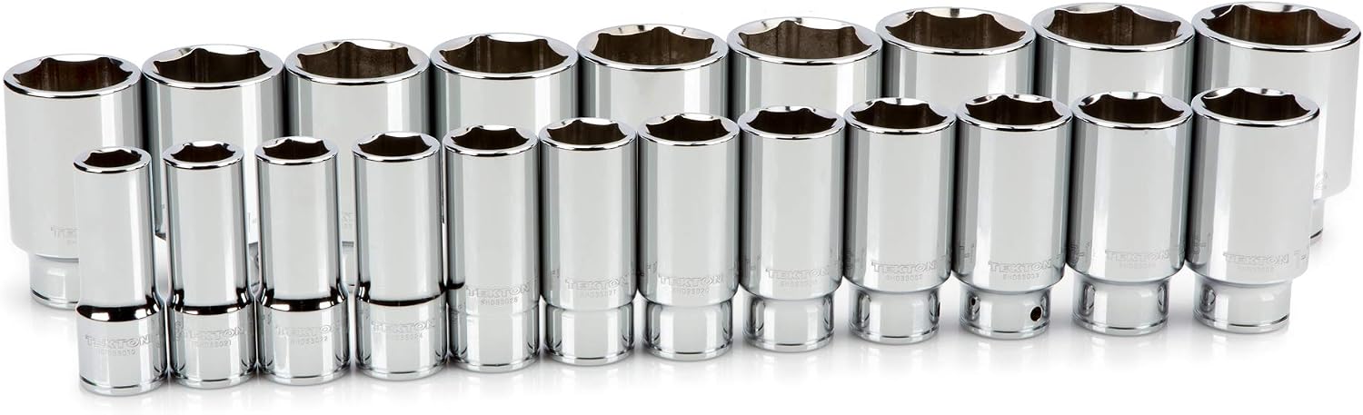 TEKTON 3/4 Inch Drive Deep 6-Point Socket Set, 21-Piece (3/4-2 in.) | SHD93017