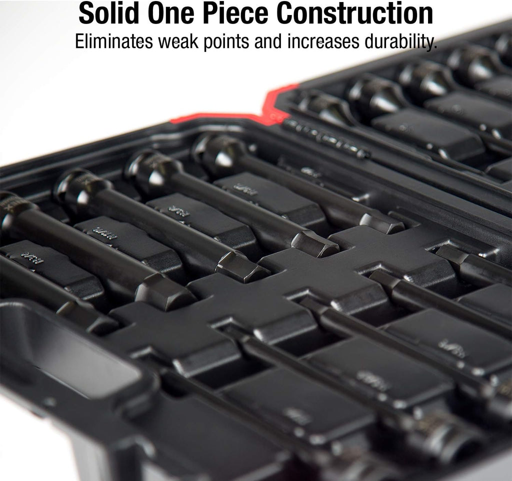 SUNEX TOOLS 2637L 20pc 1/2' Drive Impact Hex Driver Master Set 6in. ¼' to 9/32' and 6mm to 17mm, ,