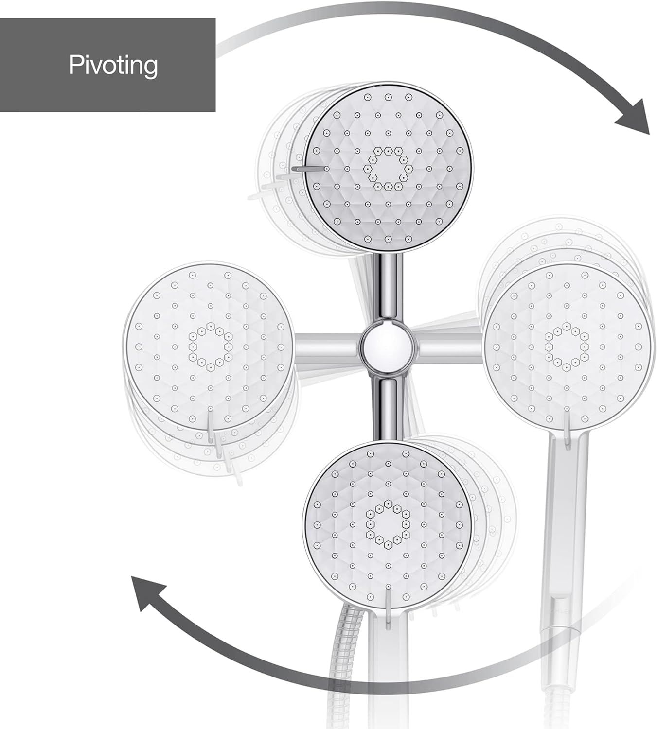 KOHLER K-23218-CP Awaken 2-in-1 Multifunction Shower Combo Kit, Durable Materials, Versatile Spray, Polished Chrome