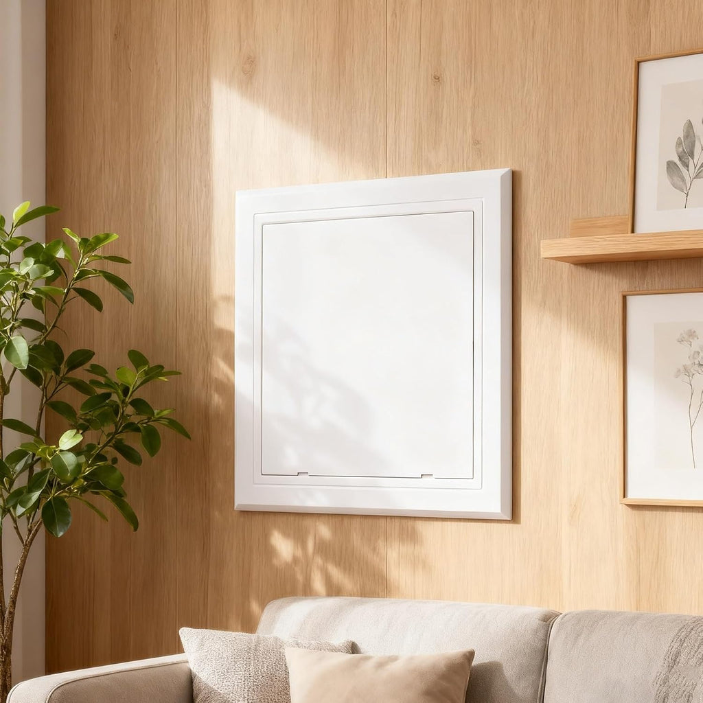 Ceiling Access Panel Access Panel Inspection Hatch， Plastic for Drywall and Ceiling White Multiple Sizes(35 * 35cm/13.7 * 13.7in)
