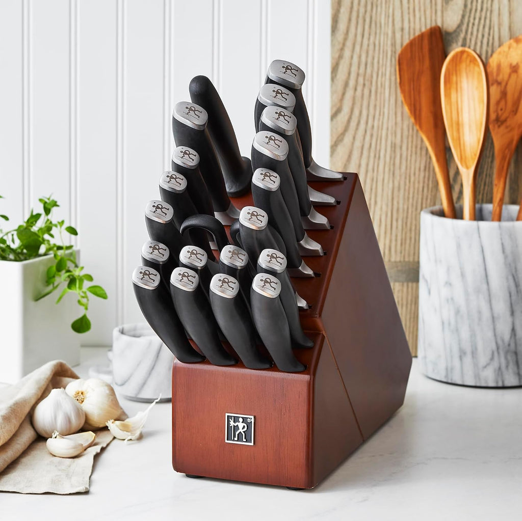 HENCKELS Elan 21-pc Knife Block Set, Brown