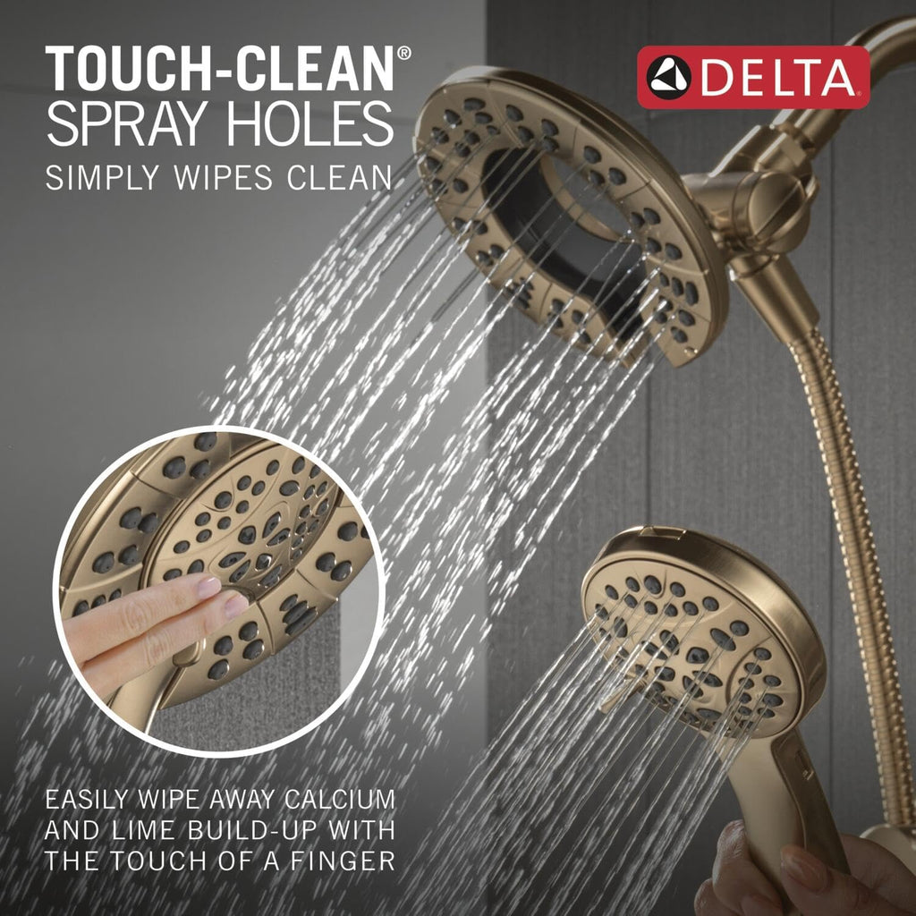 Delta Albion Bathtub Shower Faucet Set in Gold 1.75 GPM, T144855-CZ-I