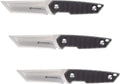 Smith & Wesson 24/7 8.5in S.S. Full Tang Fixed Blade Knife with 4in Tanto Blade and G10 Handle with Rigid Sheath for Outdoor, Tactical, Survival and EDC,Black
