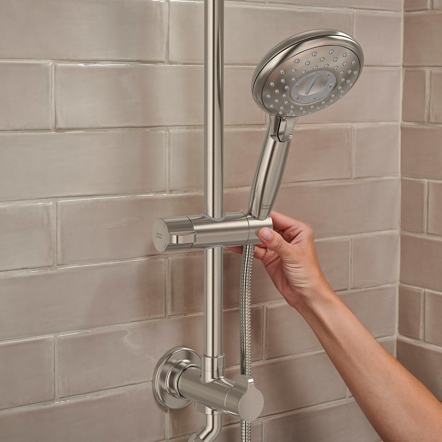 American Standard 1029072950 Spectra Versa 24-Inch 4-Function Retrofit Shower System with Rain Shower Head with Handheld Sprayer, 1.8 GPM, Brushed Nickel