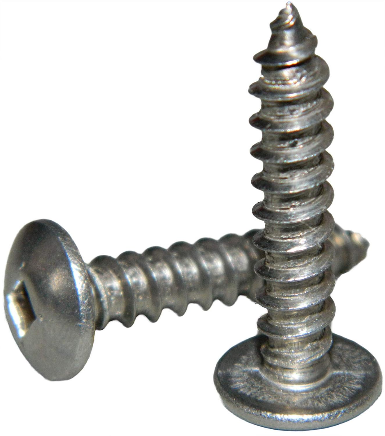 #12 x 1' - Truss Head Sheet Metal Screws Sq Drive Stainless Steel 500 Pcs self Tapping Screws Metal B2B