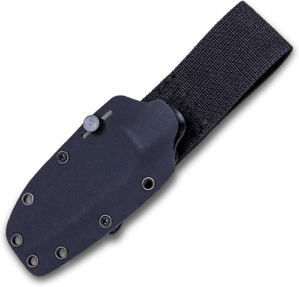 Joker Lynx CM111-K Bushcraft Knife, 4.13 in Bohler N695 Fixed Blade, Canvas Micarta Handle with Red Spacer, Kydex Sheath, Camp Craft Knife for Camping, Hiking, Hunting and Survival
