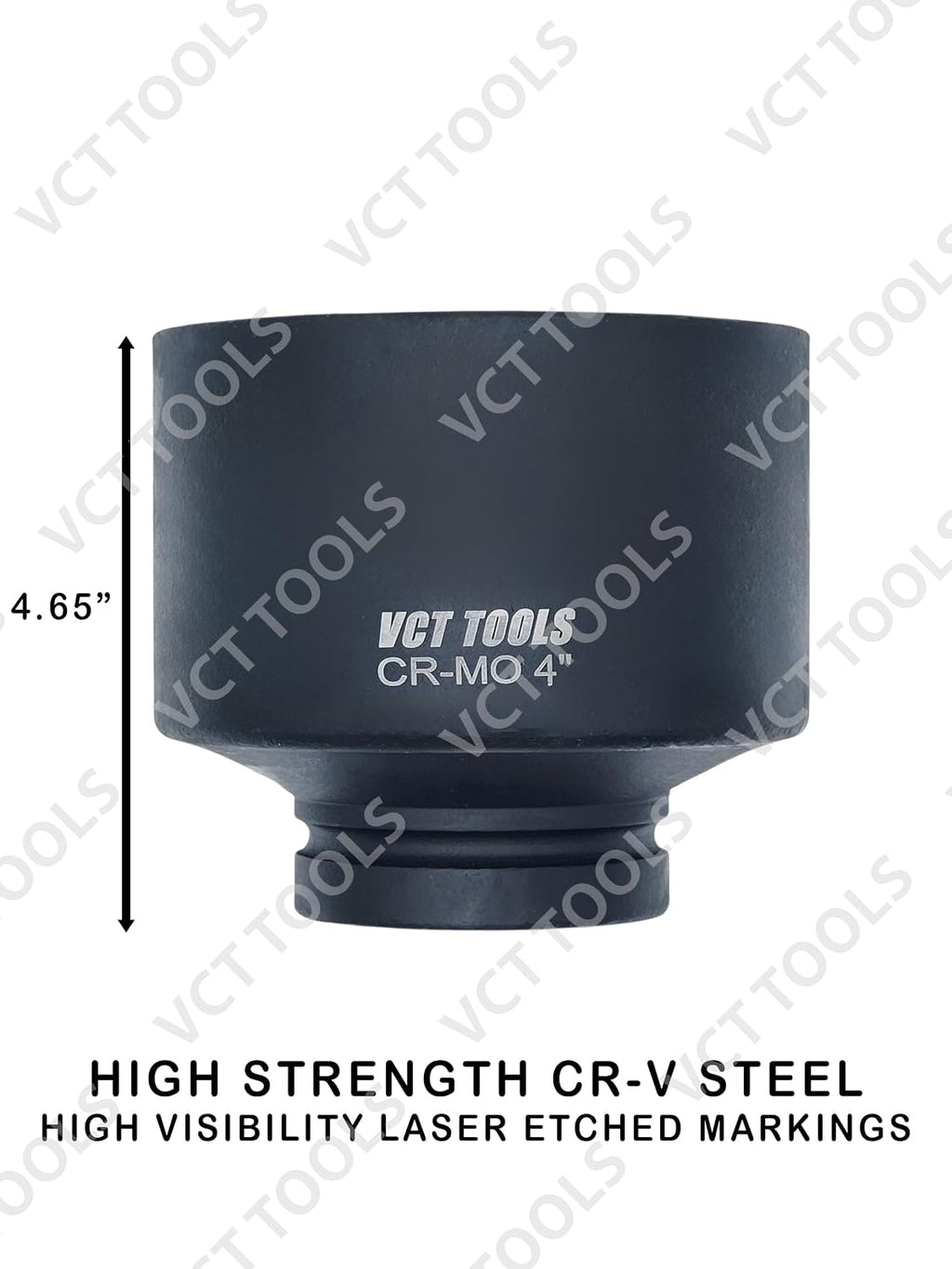 VCT 1' Drive Jumbo 6pc, Standard Impact Socket Set, Heavy-Duty 6-Point SAE 3-1/4' - 4'